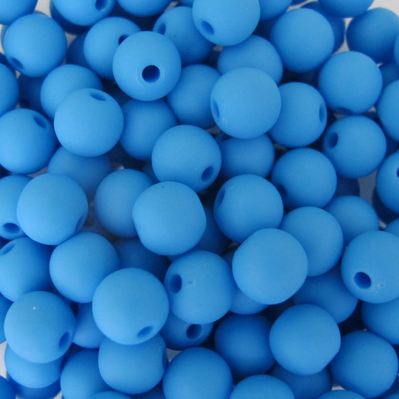 Plas 8mm rnd 1.2mm hole matt sky 140+p