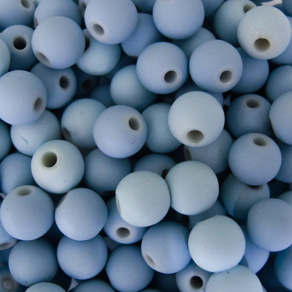 Plas 8mm rnd 1.2mm hole matt dove B 140+