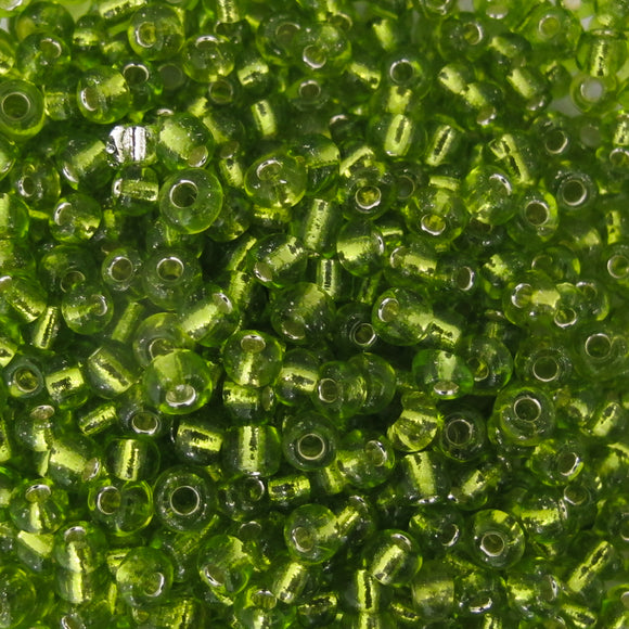 cg size 6 silver lined lime 100g