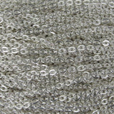 Sterling sil 3mm x 2.5mm cable oval 50cm