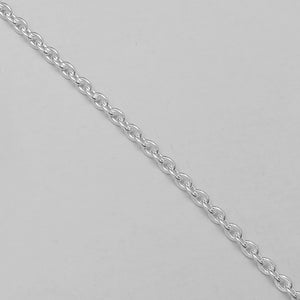 Sterling sil 3mm x 2.5mm cable oval 50cm