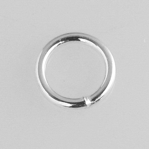 Sterling sil 7x1mm SOLDERED ring 4pcs