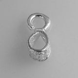 Sterling Sil 13mm bail filagree open 1pc