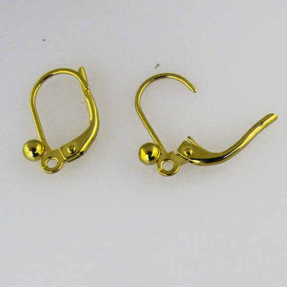 Metal 15mm Continental Hook NF GLD 8pcs