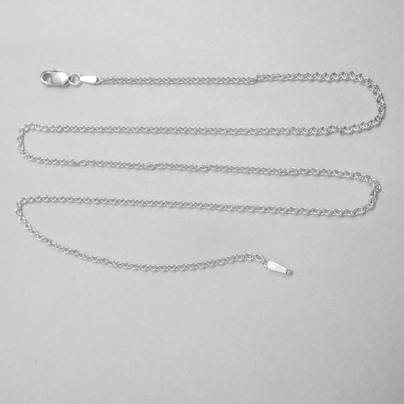 Sterling Sil 50cm 2.25mm cable Neck/L 1p