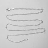 Sterling Sil 55cm 2.25mm cable Neck/L 1p