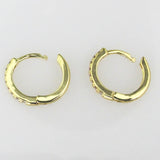 Metal 14mm huggie NF HQ gold diam 2pcs