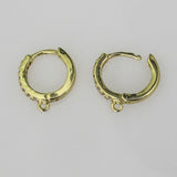 Metal 14mm huggie loop NF HQ gold diam 2