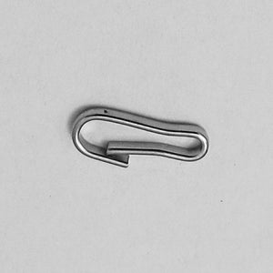 Metal 13mm dog clip NF nickel 10pcs