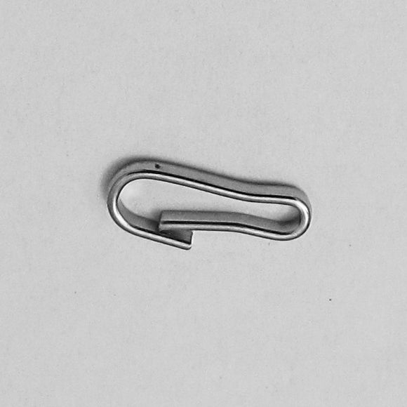 Metal 13mm dog clip NF nickel 10pcs