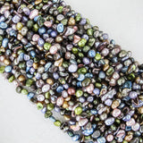 Semi prec 5x8mm nugget pastel mix 80cs