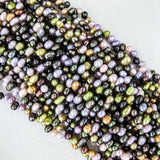 Semi prec 5x7mm drops pastel mix 80+pcs