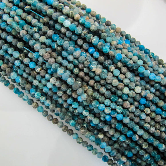 Semi Prec 3.5mm rnd fac Blue Turquoi 120