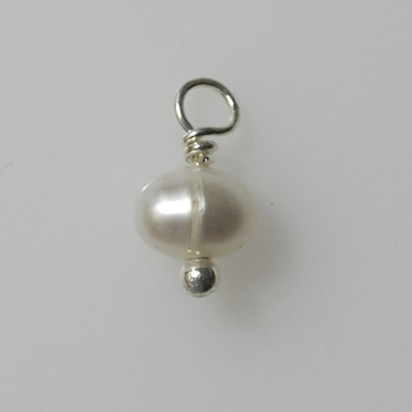 Semi prec 4mm rnd pearl Silver pin 10p