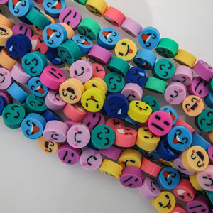 Clay 10mm Emojis Multi Colour 39pcs