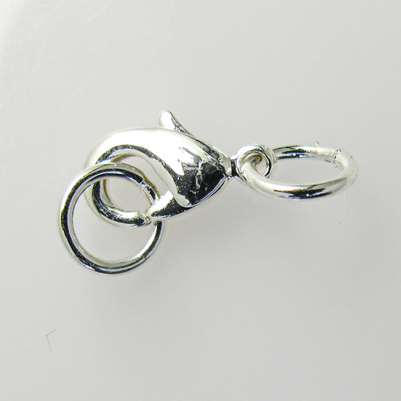 Metal 12mm parrot clasp+2sring NF sil 4p