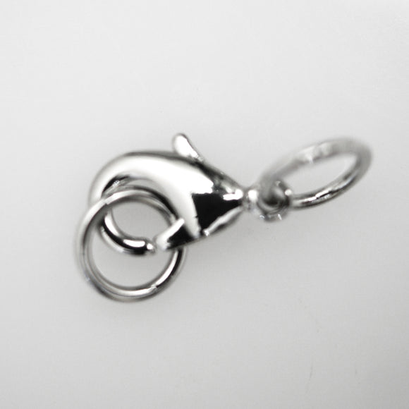 Metal 12mm parrot clasp+2jlrng NF nkl 4p