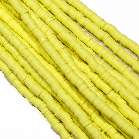 Clay 6mm heishi lemon 40 cm