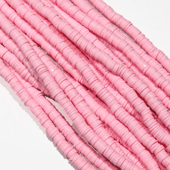 Clay 6mm heishi ballet pink 40 cm