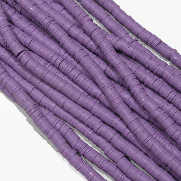 Clay 6mm heishi dusty mauve 40 cm