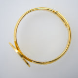 Metal 11mm plate adjustable ring gld 2pc