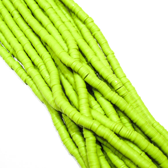 Clay 6mm heishi advocado 40 cm