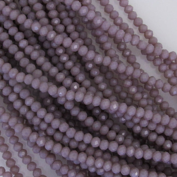 CG 3x4mm faceted rondel lavender 120p