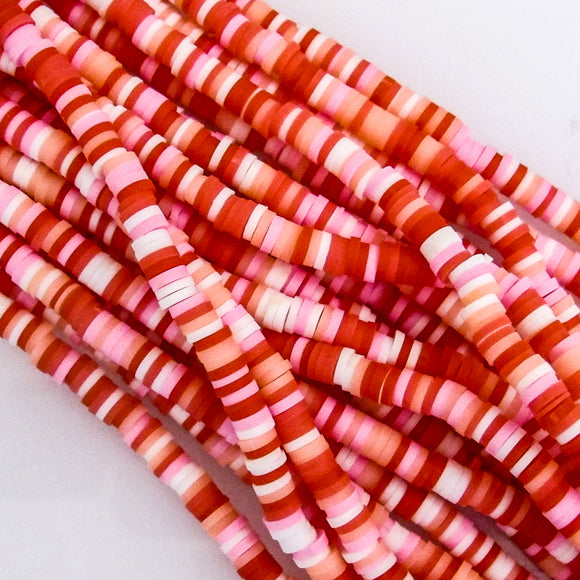 Clay 4mm heishi mixed musks 40cm