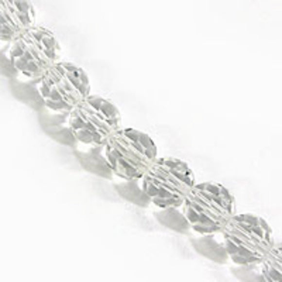 Cg 4mm rnd faceted clear 80 pcs.