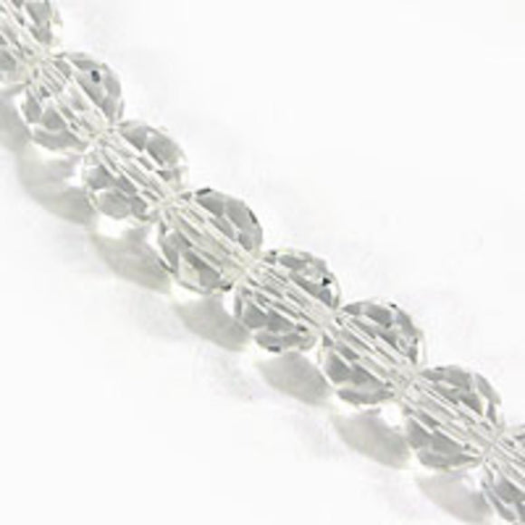 Cg 5mm rnd faceted clear 59 pcs.