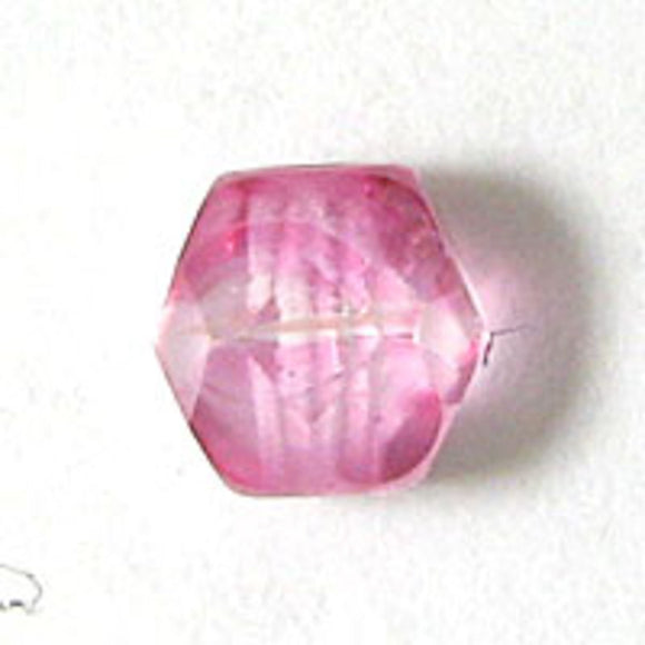 cz 4mm rd facet 3tone rose/clear 50pcs