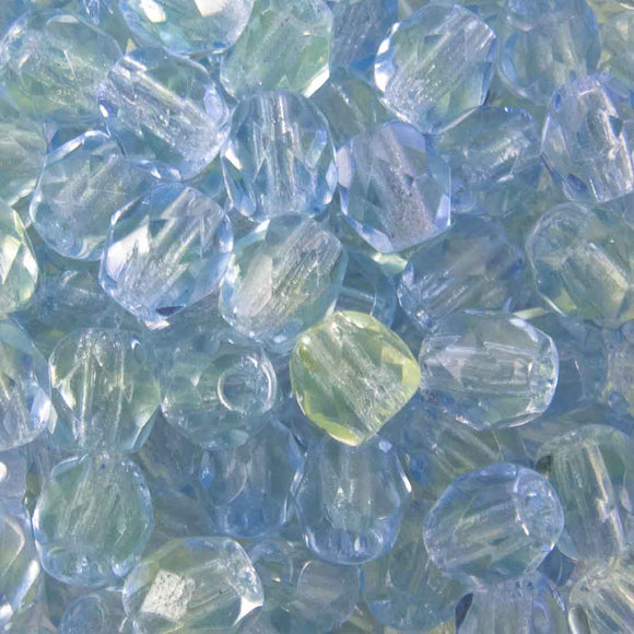 cz 4mm rnd faceted 2 tone aqua/lsap 50p