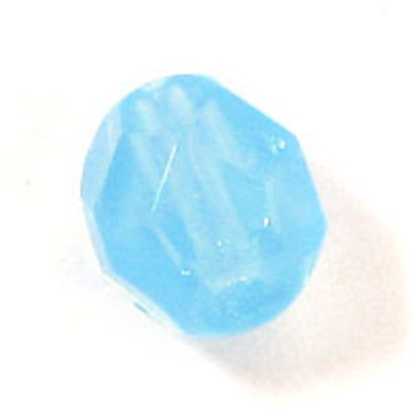 cz 6mm rnd facet milky aquamarine 25pcs