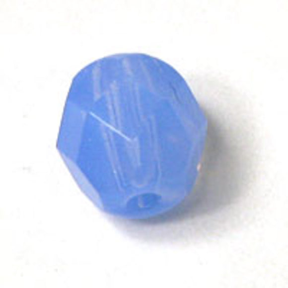 cz 6mm rnd faceted milky lgt sap 25pcs