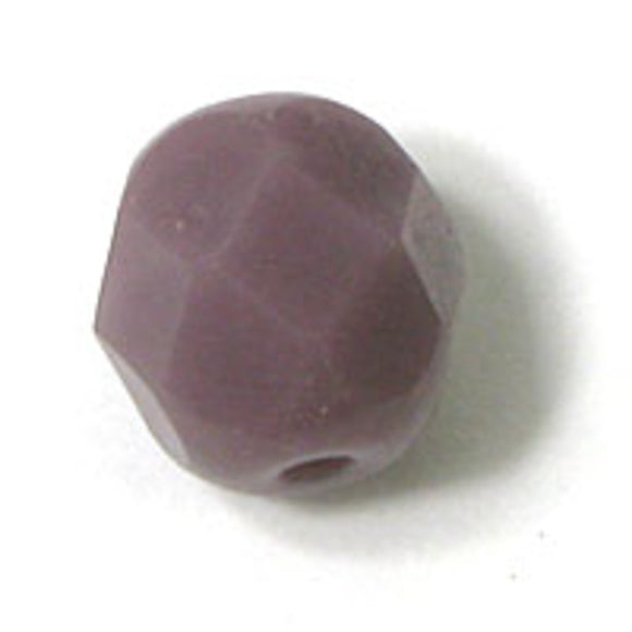 Cz 6mm rd facet opaq lavender 25pcs