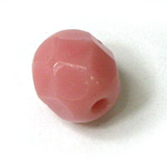 Cz 6mm rd facet opaq musk 25pcs