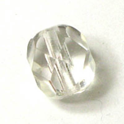 cz 6mm rnd facet trns clear 25pc