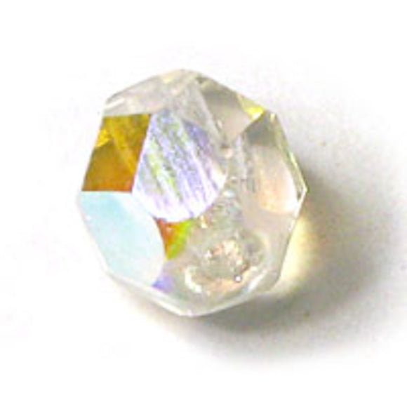 cz 6mm rd facet clear AB 25pcs