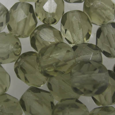 Cz 6mm rnd fact trns d char 25pcs