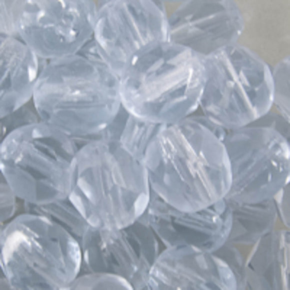 cz 6mm rd facet trns lgt azore 25pcs