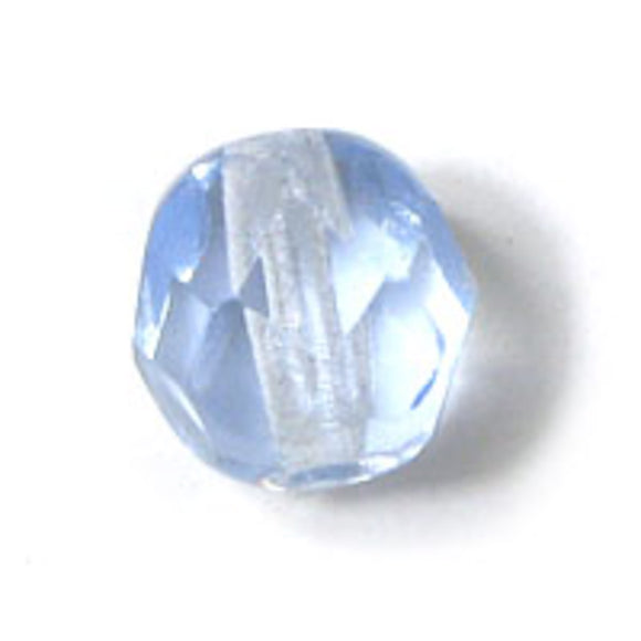 cz 6mm rnd facet trns ple lgt sapp 25pc