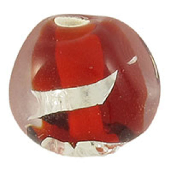 Cz h/made 8mm foil stripe red 2pcs