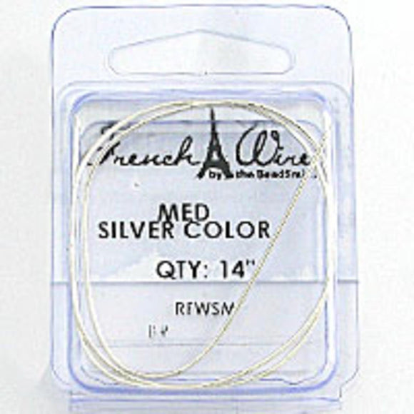 French Wire medium Silver 45cm