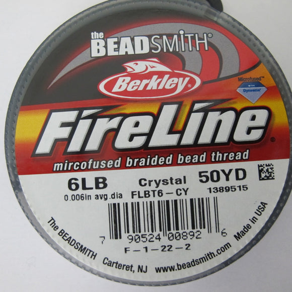 Fireline 0.1524mm 6 l.b crystal 45.72 metres