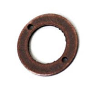 Metal 10mm flat rng 2/hole ant cop 40p