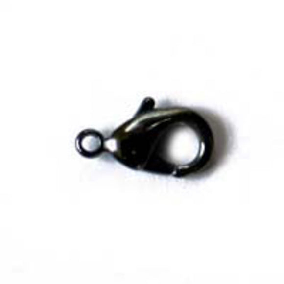 Metal 10mm parrot clasp black 50pcs