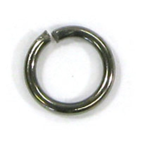 Metal 6x1mm jumpring NF black 20pcs
