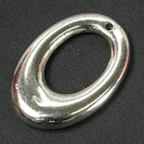 Plas 21x15 RUNOUT oval ring 1h sil 25p