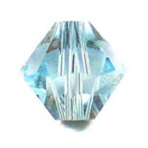 Austrian Crystals 6mm 5328 aquamarine 20p