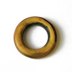 wood 6x32mm large ring natural 12pc